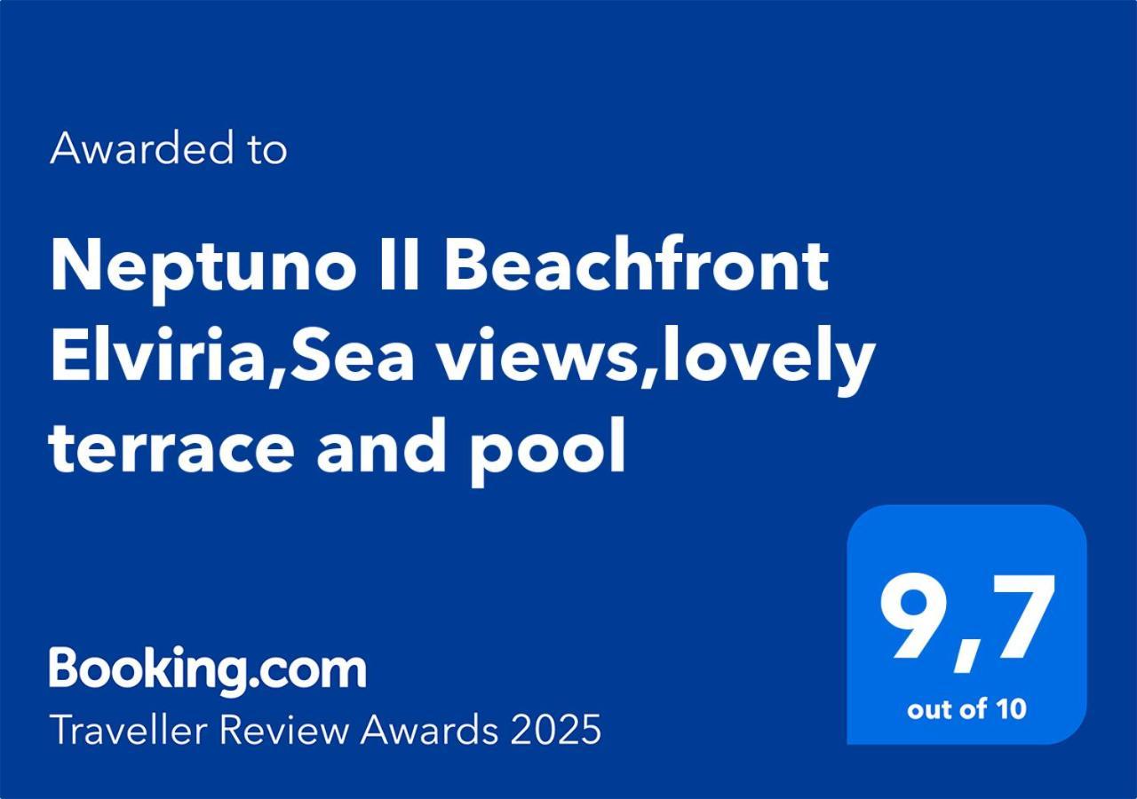 Apartment Neptuno Ii Beachfront Elviria,sea Views,lovely Terrace And Pool Marbella